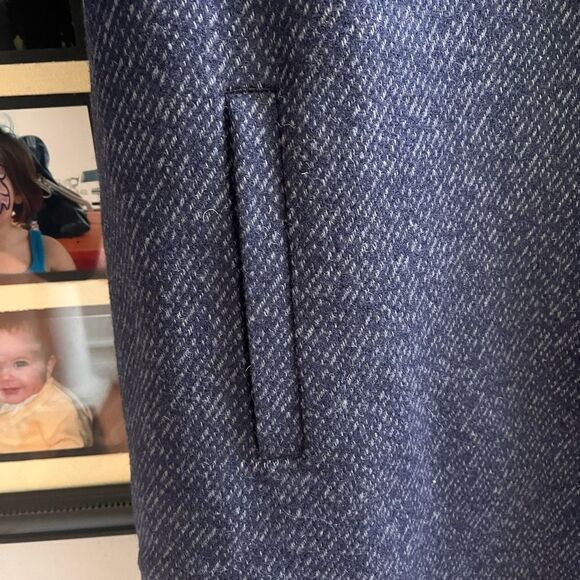 J. Jill Blue Patterned Winter Coat sz L NWOT - Picture 4 of 7